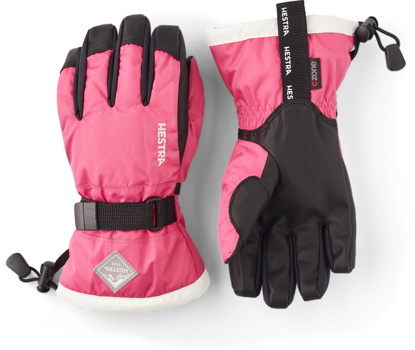 Hestra Skihandschuhe Gaunlet CZone Jr. - 5 finger 930030 fuchsia/ivory von Hestra