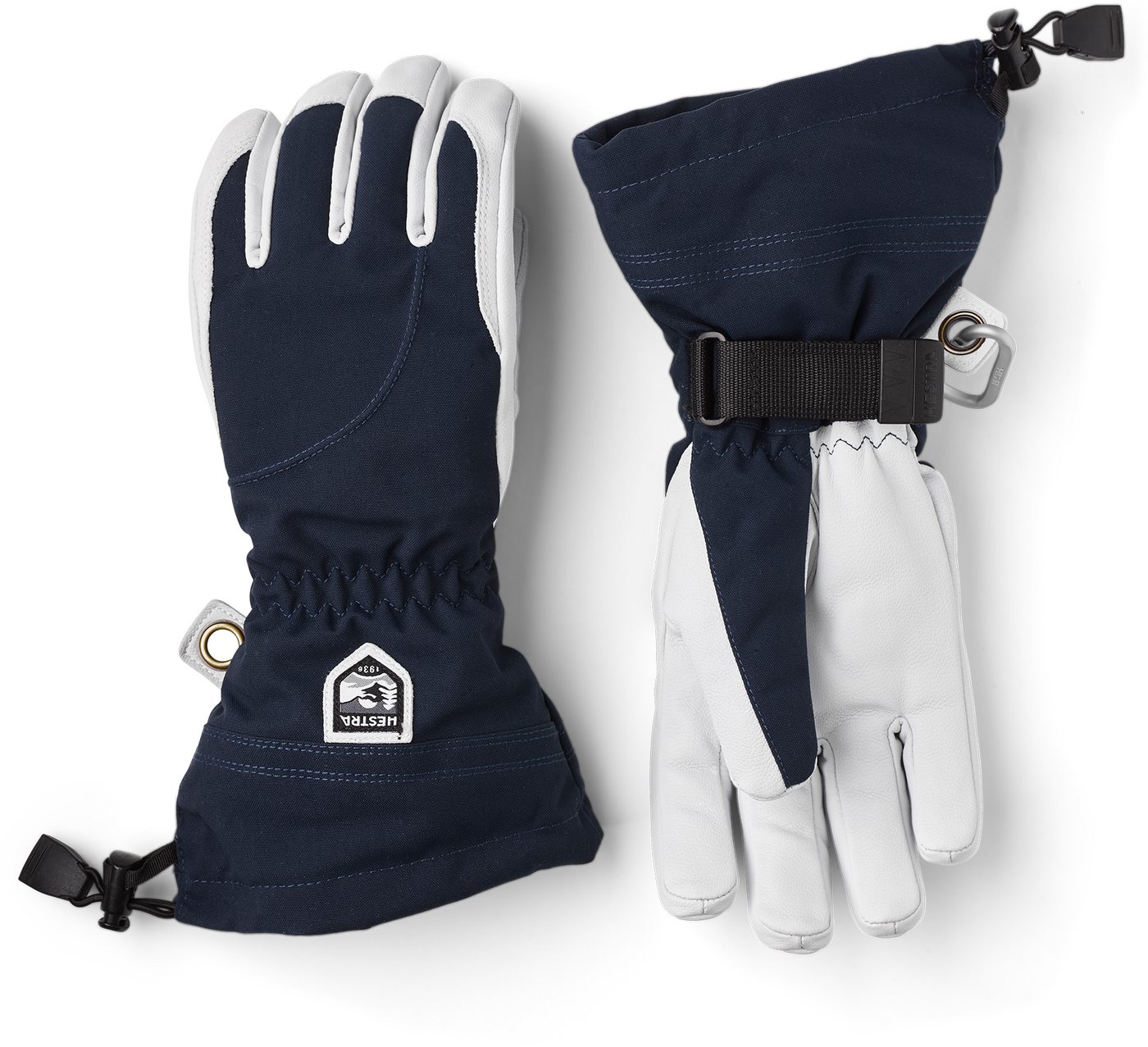 Hestra Skihandschuhe Heli Ski Female - 5 Finger 280020 Navy/Offwhite von Hestra