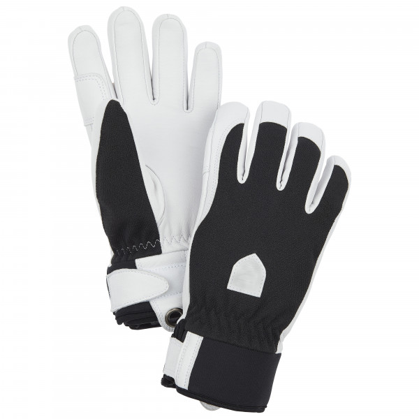 Hestra - Women's Army Leather Patrol 5 Finger - Handschuhe Gr 6 schwarz/weiß von Hestra