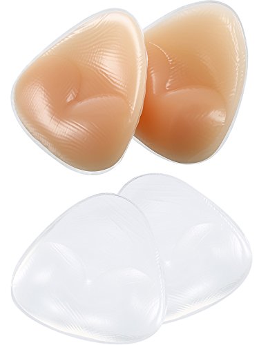 Hestya 2 Paar Bikini Gel Pads Silikon BH Einsätze Push Up Brustvergrößerer von Hestya