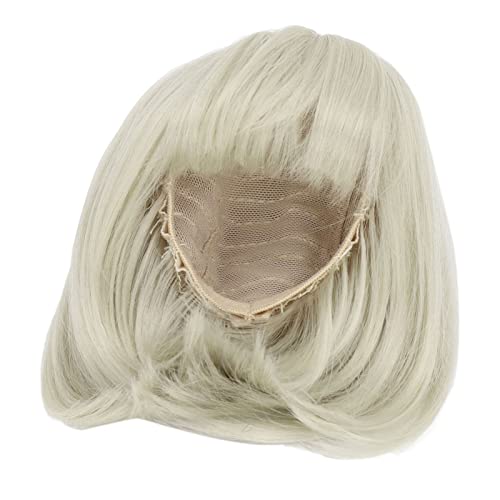 HETHLIF BJD -Puppenperücken für 16 Zoll Puppen Schulterlänge Gerade Bang Synthetic Faser, Einfach zu Schneiden, Geeignet für 1/3 Skala BJD Dolls Dunkelbraune Farboption (Matcha-Grün) von Hethlif