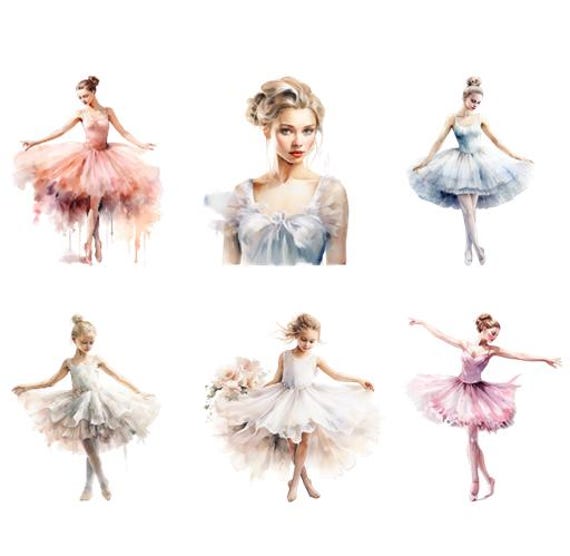 Bügelbild Ballerina Ballett Tänzerin Tanzen Schwanensee Schwan Mädchen Verschiedene Größen von HeupelStore