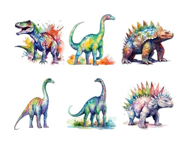 Bügelbild Bügelmotiv Dinosaurier Bunt Regenbogen Junge Mädchen Verschiedene Größen Bügelbild Bügelmotiv Dinosaurier Bunt Regenbogen Junge Mädchen Verschiedene Größen von HeupelStore