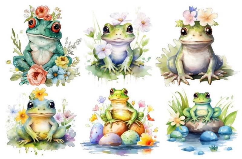 Bügelbild Bügelmotiv Frosch Kröte Teich Blumen Junge Mädchen Verschiedene Größen von HeupelStore