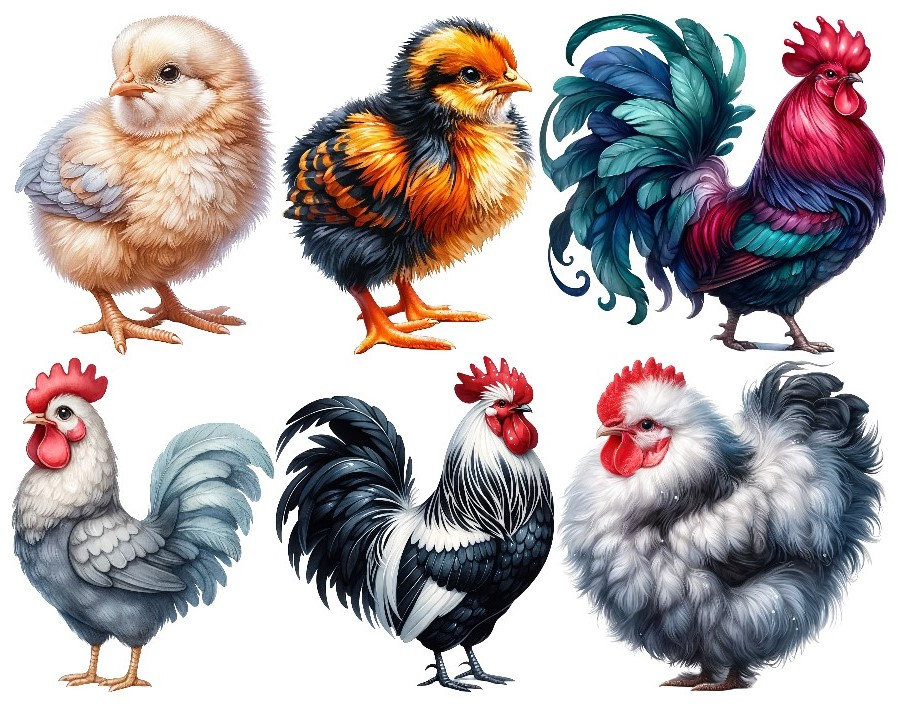 Bügelbild Bügelmotiv Huhn Hahn Küken Tier Junge Mädchen Verschiedene Größen Bügelbild Bügelmotiv Huhn Hahn Küken Tier Junge Mädchen Verschiedene Größen von HeupelStore
