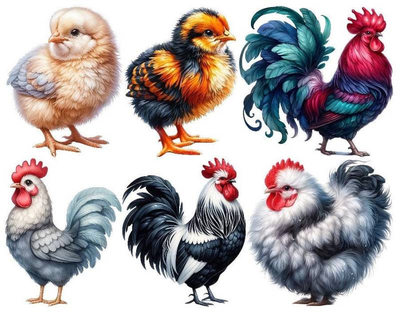 Bügelbild Bügelmotiv Huhn Hahn Küken Tier Junge Mädchen Verschiedene Größen Bügelbild Bügelmotiv Huhn Hahn Küken Tier Junge Mädchen Verschiedene Größen von HeupelStore