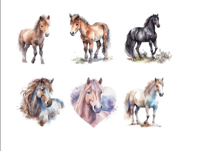 Bügelbild Bügelmotiv Pferd Horse Fohlen Junge Mädchen Verschiedene Größen Bügelbild Bügelmotiv Pferd Horse Fohlen Junge Mädchen Verschiedene Größen von HeupelStore