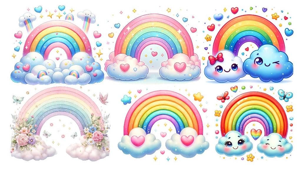 Bügelbild Bügelmotiv Regenbogen Rainbow Wolke Bunt Junge Mädchen Verschiedene Größen Bügelbild Bügelmotiv Regenbogen Rainbow Wolke Bunt Junge Mädchen Verschiedene Größen von HeupelStore
