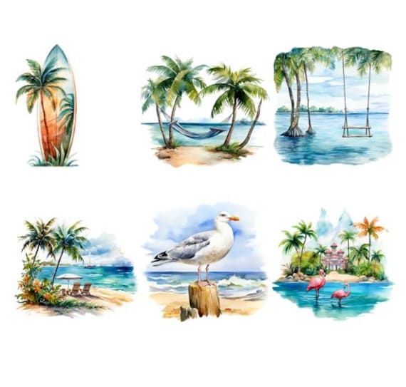 Bügelbild Bügelmotiv Sommer Urlaub Meer Junge Mädchen Verschiedene Größen von HeupelStore