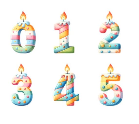 Bügelbild Bügelmotiv Zahl Geburtstag Kerze Junge Mädchen Verschiedene Größen Bügelbild Bügelmotiv Zahl Geburtstag Kerze Junge Mädchen Verschiedene Größen von HeupelStore