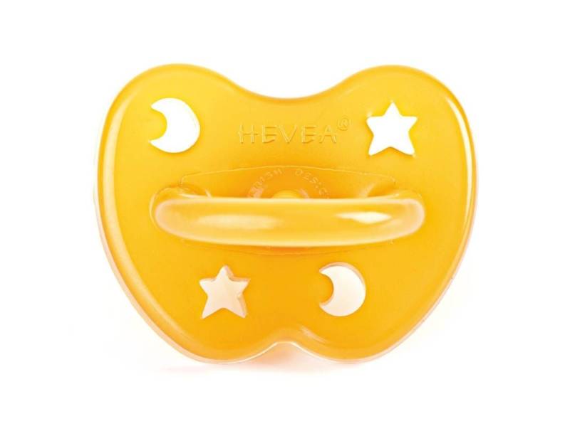 Hevea Schnuller Stern & Mond ab 3 Monate (kiefergerecht) von Hevea