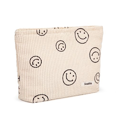 Reise Kulturtasche Multifunktionaler Kosmetiktasche Tragbare Waschtasche Handtasche Make Up Tasche für Kinder Mädchen Damen Beige von Heveer