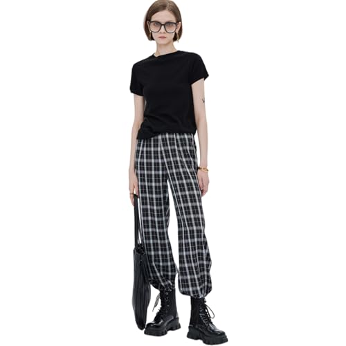 Capri Hosen Damen Freizeithose Karierte Haremshose Sommer Lange Y2k Lounge Sport Loose Harajuku Streetwear Capri Hosen Damen Freizeithose Karierte Haremshose Sommer Lange Y2k Lounge Sport Loose Harajuku Streetwear von Hewlshawn