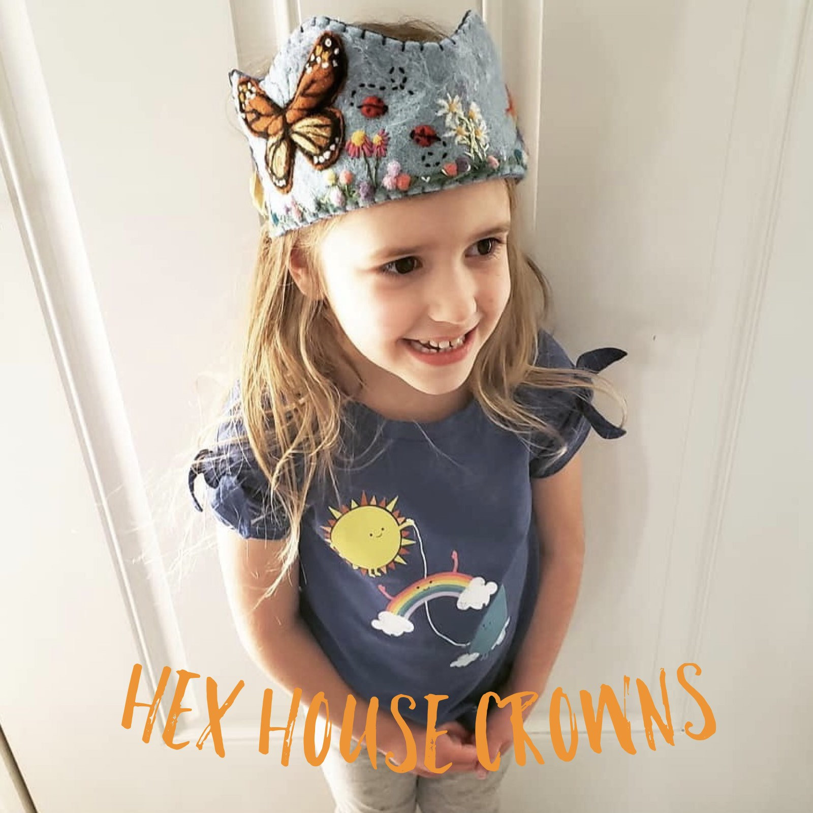 Butterfly Garden Geburtstagskrone | Waldorf Butterfly Garden Geburtstagskrone | Waldorf von HexHouseCrowns