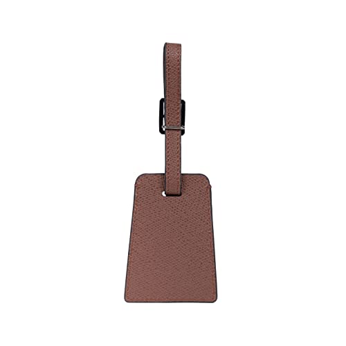 HEXAGONA Dandy, Gepäckanhänger für Herren Dandy Collection Braun aus hochwertigem genarbtem Rindsleder Ohne getragen Etuis Etikettenhalter, Braun, L : 6,5 x h : 17,5 x P : 0,5 cm von Hexagona
