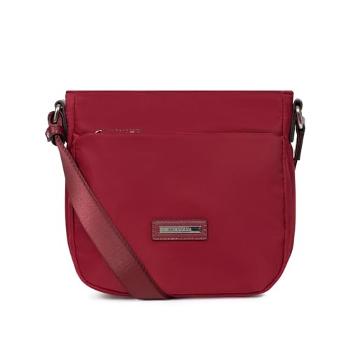 Hexagona Damen Axelle Tasche, Karminrot von Hexagona