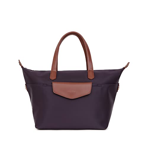 Hexagona Damen Paris POP Collection-Lila-aus Nylon-Tragetasche-Damenhandtasche Kleine Tasche-Umhängetasche von Hexagona