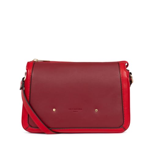 Hexagona Damen Solange Tasche, Rot/Karminrot von Hexagona