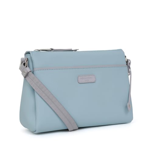 Hexagona Damen Synthétique Paris Serena-Kollektion, hellblau, Synthetik, Kreuzfahrt, Handtasche, kleine Tasche, Umhängetasche von Hexagona