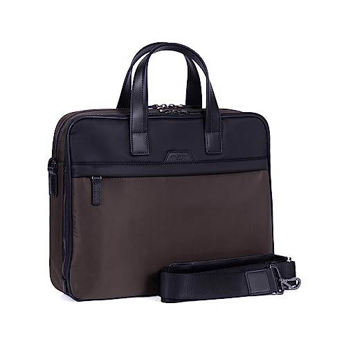 Hexagona Herren BOLSO Stofftasche, Citizen braun-schwarz von Hexagona