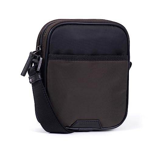 Hexagona Herren BOLSO Stofftasche, Citizen braun-schwarz von Hexagona