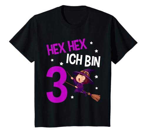 3. Geburtstag Mädchen Hexe 3 Jahre Kindergeburtstag T-Shirt 3. Geburtstag Mädchen Hexe 3 Jahre Kindergeburtstag T-Shirt von Hexe Geburtstagsshirt Geschenke für 3 Jährige