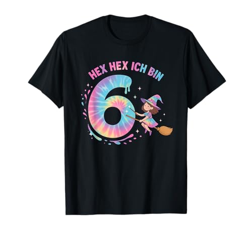 Hexen Geburtstag Mädchen Ich Bin 6 Magisches Hexe T-Shirt Hexen Geburtstag Mädchen Ich Bin 6 Magisches Hexe T-Shirt von Hexen Geburtstag Mädchen Geschenke