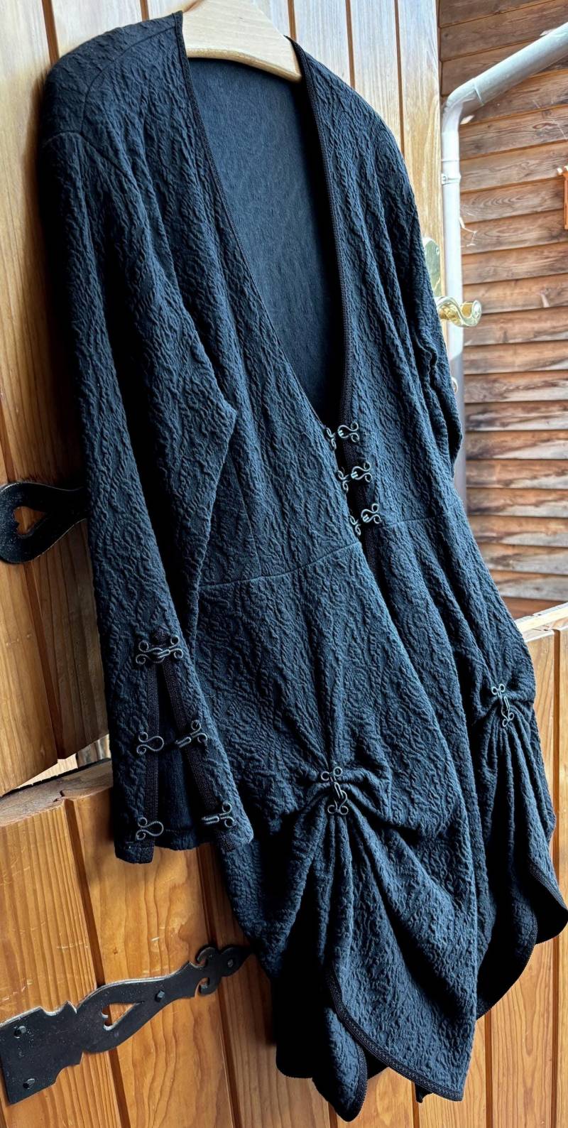 Vintage Frankreich Schwarzer Ungewöhnlicher Gehrock Weihnachtsparty Frackjacke Fasching Kostüm Vampir Mittelalter Jacke von HexenbesenShop