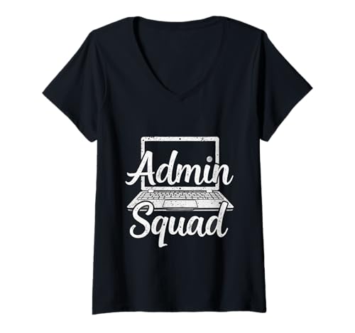 Damen Lustige Admin-Zitate Admins I'll Be There for You Admin Squad T-Shirt mit V-Ausschnitt Damen Lustige Admin-Zitate Admins I'll Be There for You Admin Squad T-Shirt mit V-Ausschnitt von Hey Admin I’ll Be There For You Admin Squad Shirt
