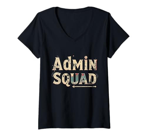 Damen Lustige Admin-Zitate Admins I'll Be There for You Admin Squad T-Shirt mit V-Ausschnitt Damen Lustige Admin-Zitate Admins I'll Be There for You Admin Squad T-Shirt mit V-Ausschnitt von Hey Admin I’ll Be There For You Admin Squad Shirt
