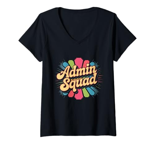 Damen Lustige Admin-Zitate Admins I'll Be There for You Admin Squad T-Shirt mit V-Ausschnitt Damen Lustige Admin-Zitate Admins I'll Be There for You Admin Squad T-Shirt mit V-Ausschnitt von Hey Admin I’ll Be There For You Admin Squad Shirt