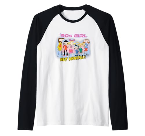Hey Arnold! 90s Girl Power Cartoon Character Lineup Raglan von Hey Arnold!