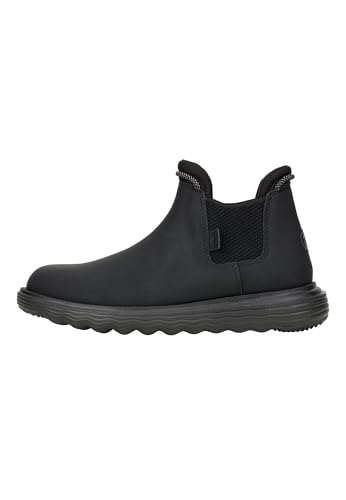 HEYDUDE Branson Boot Craft Leather Damen - Leder Slippers Flache Schuhe - Ankle Boots, Black, 40 HEYDUDE Branson Boot Craft Leather Damen - Leder Slippers Flache Schuhe - Ankle Boots, Black, 40 von HEYDUDE
