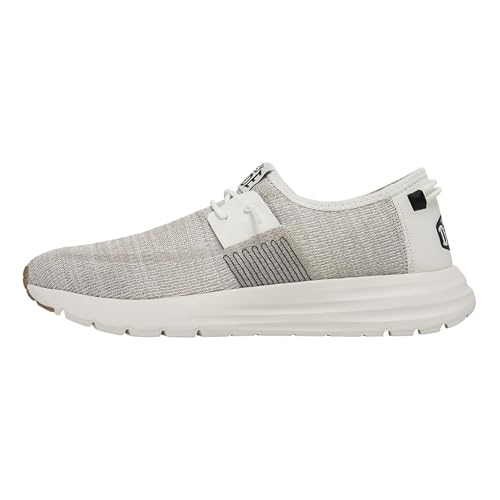 HEYDUDE Sirocco Sneaker Herren - Schuhe mit Easy-on Lace System, White, 39 von HEYDUDE