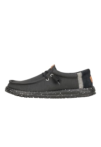 HEYDUDE Wally Elevated Basics Herren - Slip-on Schuhe - Mokassin-Stil, Black/Black, 42 von HEYDUDE
