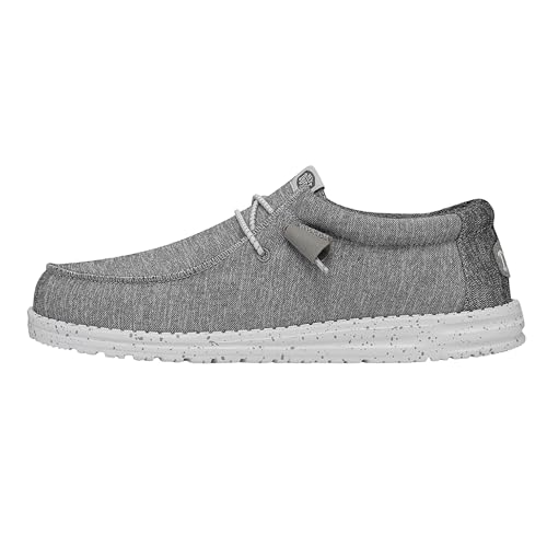 HEYDUDE Wally Sport Knit Herren - Slip on Schuhe - Mokassin Stil, Grey, 45 von HEYDUDE