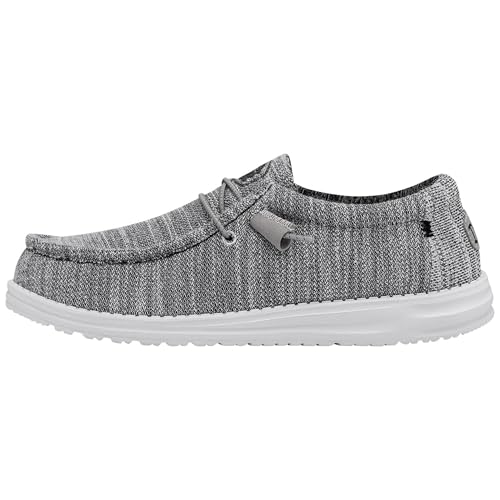 HEYDUDE Wally Stretch Mix Wally Herren - Slip on Schuhe - Mokassin Stil, Granite, 42 von HEYDUDE