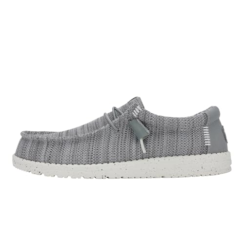 HEYDUDE Wally Stretch Sox Herren - Slip-on Schuhe - Mokassin-Stil, Grey, 40 von HEYDUDE
