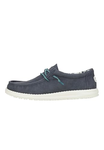 HEYDUDE Wally Waxed Canvas Herren - Slip-on Schuhe - Mokassin-Stil, Navy, 46 HEYDUDE Wally Waxed Canvas Herren - Slip-on Schuhe - Mokassin-Stil, Navy, 46 von HEYDUDE