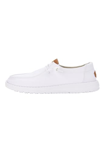 HEYDUDE - Wendy Stretch Canvas Damen - Slip-On Flache Schuhe - Ballerinas, White, 38 EU von HEYDUDE