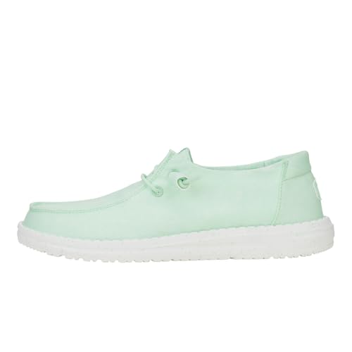 HEYDUDE Wendy Stretch Canvas - Zapatos Estilo Mocasín para Mujer, Bay Blue, 39 von HEYDUDE