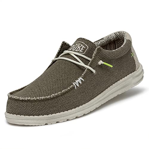 Hey Dude COMOD Blucher SPORTLICH Mann Wally Braided KAKI Talla, Grün, 40 EU von HEYDUDE