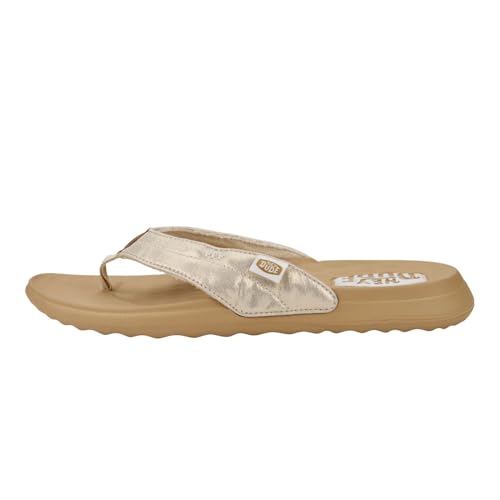 Hey Dude Christi Flip Classic Sandal Gold von HEYDUDE