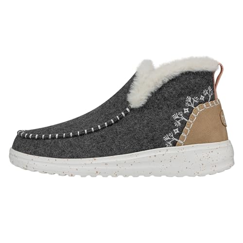 Hey Dude DENNY FAUX SHEARLING Grau 39 von HEYDUDE