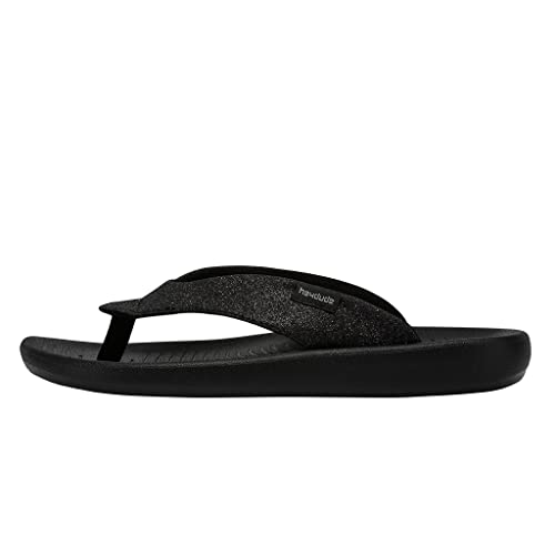 Hey Dude Damen Meg Mehrere Farben & Größen | Damenschuhe | Damen-Slipper Sandalen | Bequem & Leicht, Schwarz Glitter, 38 EU von Hey Dude