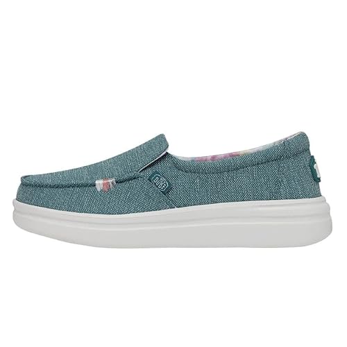 Hey Dude Damen Misty Rise Loafer Shoes, Tropical Blue, 41 EU von HEYDUDE