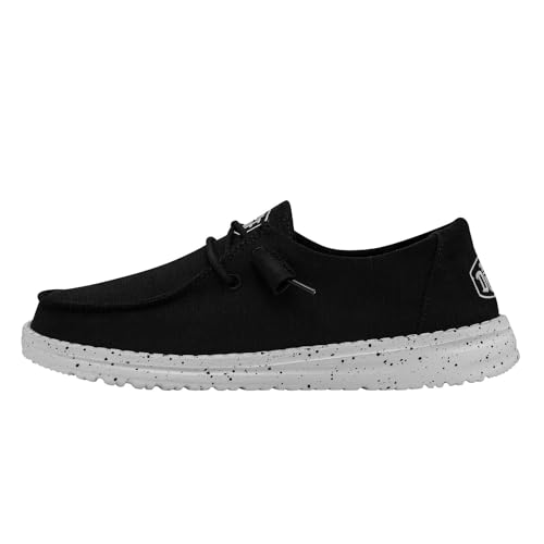 Hey Dude Damen Wendy Slub Canvas Moc Toe Shoes, Black, 36 EU von Hey Dude