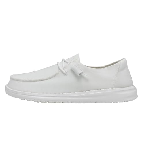 Hey Dude Damen Wendy Slub Canvas Moc Toe Shoes, White, 37 EU Hey Dude Damen Wendy Slub Canvas Moc Toe Shoes, White, 37 EU von HEYDUDE