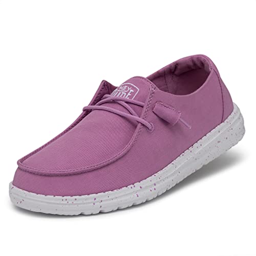 Hey Dude Damen Wendy Slub Canvas Moc Toe Shoes, Violet, 37 EU Hey Dude Damen Wendy Slub Canvas Moc Toe Shoes, Violet, 37 EU von Hey Dude