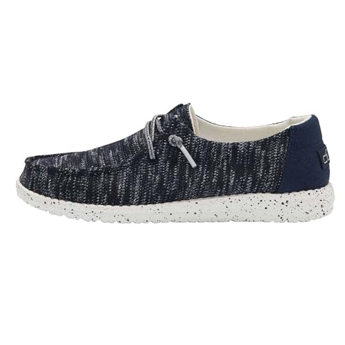HEYDUDE Wendy Sox Damen - Slip on Flache Schuhe - Mokassin Stil, Navy, 40 von Hey Dude
